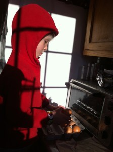 And got lots of help putting eggs in cartons (somebody LOVES doing this!)